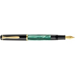 Pelikan Classic M 200 983403 Füllfederhalter marmoriert mit vergoldeter Edelstahlfeder M Grün