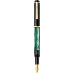 Pelikan Classic M 200 983403 Füllfederhalter marmoriert mit vergoldeter Edelstahlfeder M Grün