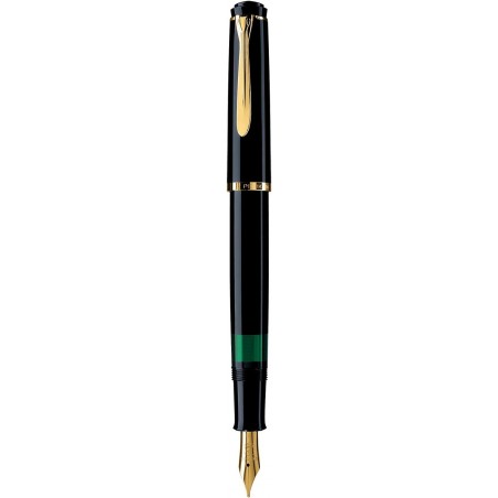 Pelikan Souverän M200 Füllfederhalter, feine Feder, schwarz, je 1 Stück (993915)