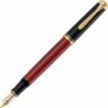 Pelikan Premium M600 EF Füllfederhalter Farbe Plume Schwarz/Rot