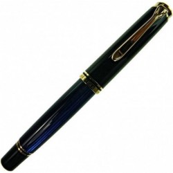 Pelikan Premium M800 Füllfederhalter F Feder schwarz/blau