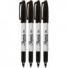 Sharpie Permanentmarker, feine Spitze, schwarze Tinte (4er-Pack)