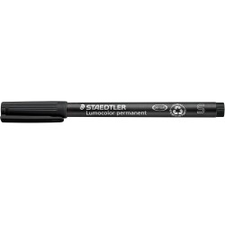 Staedtler Lumocolor Universalstift, Filzspitze, Permanentmarker, Schachtel mit 8 Stiften in verschiedenen Farben, 0,4 mm 313 WP8