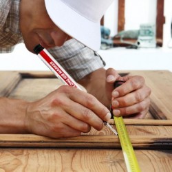 5 Stück Marker für tiefe Löcher mit langem Kopf, Permanentmarker, Tintenmarker für Zimmerleute, schnelltrocknende, wasserfeste Marker mit langer Spitze, bunte Marker für tiefe Löcher für Zimmerleute, Konstruktionsmarker-Werkzeug