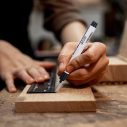 5 Stück Marker für tiefe Löcher mit langem Kopf, Permanentmarker, Tintenmarker für Zimmerleute, schnelltrocknende, wasserfeste Marker mit langer Spitze, bunte Marker für tiefe Löcher für Zimmerleute, Konstruktionsmarker-Werkzeug