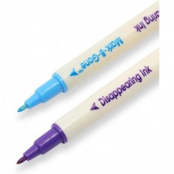 Dritz Dual Purpose B-Gone & Disappearing Ink, 12 Stück Markierstifte, Blau/Lila Anzahl