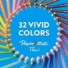 Paper Mate Flair Filzstifte, mittlere Spitze (0,7 mm), rot, 4 Stück