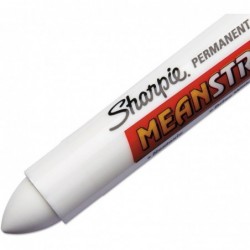 Sharpie 85018 Mean Streak Markierungsstift, breite Spitze, weiß