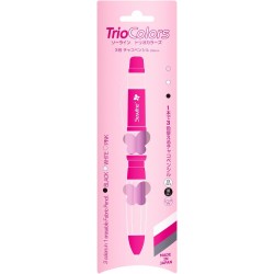 Sewline Bleistift Trio Weiß Schwarz Rosa