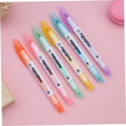 STOBOK 1 Box Farb-Textmarker Candy Stamp Professionelle Scrapbook-Textmarker mit Versiegelung Highlight Fluoreszierende Note Doppelt lebendige Verbrauchsmaterialien Stift mit praktischer Spitze Farbige Markierung