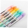 STOBOK 1 Box Farb-Textmarker Candy Stamp Professionelle Scrapbook-Textmarker mit Versiegelung Highlight Fluoreszierende Note Doppelt lebendige Verbrauchsmaterialien Stift mit praktischer Spitze Farbige Markierung