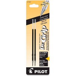 Pilot 77227 Kugelschreiberminen mit mittlerer Spitze, schwarz, einziehbar (2 Stück)