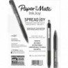 Paper Mate® 300RT Effortless Glide-Kugelschreiber, mittlere Spitze, 1,0 mm, transparenter Schaft, schwarze Tinte, 8 Stück