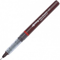 rOtring Tikky Fine Liner Faserspitze Grafikstift, 0,3 mm, schwarze Tinte (1904753)