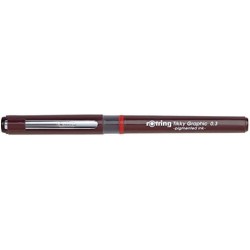 rOtring Tikky Fine Liner Faserspitze Grafikstift, 0,3 mm, schwarze Tinte (1904753)