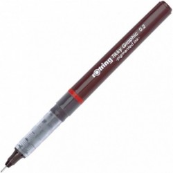 rOtring Tikky Fine Liner Faserspitze Grafikstift, 0,2 mm, schwarze Tinte (1904752)