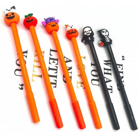 Halloween Serie Mode 0,5 Neutral Stift Jack-o '-laterne Student Schreibwaren Unterschrift Stift 6 stück mit schwarzer tinte