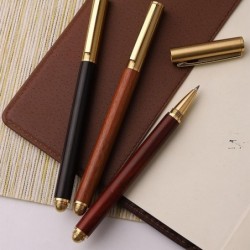 Geschäftsunterzeichnungsstift, Holz-Kugelschreiber, Tintenroller, Gelstift für Hochzeitsempfänge, Unterschriftenstift-Minen, reibungsloses Schreiben