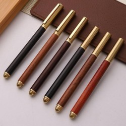 Geschäftsunterzeichnungsstift, Holz-Kugelschreiber, Tintenroller, Gelstift für Hochzeitsempfänge, Unterschriftenstift-Minen, reibungsloses Schreiben