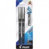 PILOT Precise V7 Stick Flüssigtinte Rolling Ball Stifte, feine Spitze (0,7 mm), schwarze Tinte, 2er-Pack (25010)