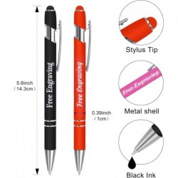 Personalisiertes Stifte-Geschenkset – 2er-Pack individueller Kugelschreiber aus Metall mit Geschenkbox und 2er-Pack zusätzlicher Mine – individuell gravierter Stift mit Namen, Logo oder Nachricht für Männer und Frauen (Stil 4)