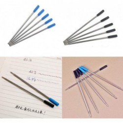 10 Stück blaue Kugelschreiberminen aus Metall, 1,0 mm Länge, 11,6 cm kurz, Großhandelsstift-Ersatz, schwarz, B0Q9, blaue Mine, Stahlminen, Stifte und Minen, Schreib- und Korrekturzubehör