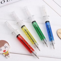 4 stück Neuheit Injektion Spritze Gel Stift Kugelschreiber Schwarz Tinte Flüssigkeit Medizinische Stil Spritze Gel Stift