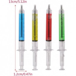 4 stück Neuheit Injektion Spritze Gel Stift Kugelschreiber Schwarz Tinte Flüssigkeit Medizinische Stil Spritze Gel Stift