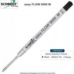 4er-Pack - Schmidt easyFLOW 9000 - Schwarze Tinte