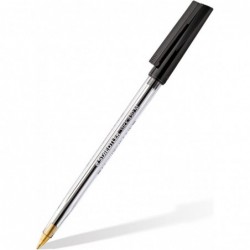 STAEDTLER 430 M Stick-Kugelschreiber, mittlerer Stift, 0,5 mm, glatte Tinte (schwarz)