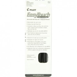 PILOT EasyTouch Nachfüllbare und einziehbare Kugelschreiber, mittlere Spitze, schwarze Tinte, 2er-Pack (32260)