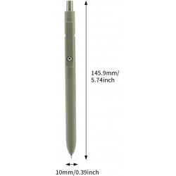 Gelschreiber, 5 einziehbare Gelschreiber mit 10 Nachfüllungen, schwarze Tintenstifte, 0,5 mm feine Spitze, schnelltrocknende Schreibstifte, weiche, süße Stifte, ästhetisches Schulmaterial (wie abgebildet)