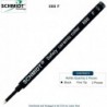 Premium Schmidt 888 Schreibstift, feine Spitze (0,6 mm), schwarze Tinte, Kunststoffrohr/-körper, Edelstahlspitze, Sicherheits-Keramik-Rollerball-Mine