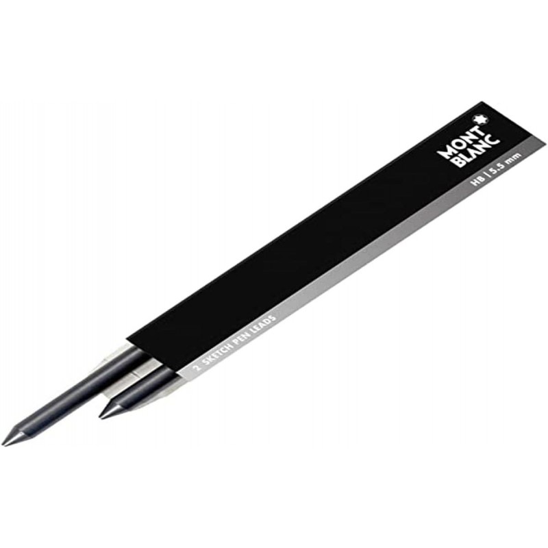 Mont Blanc 111755 2 Leonardo Sketch Pen Minen HB 5,5 mm tiefschwarz