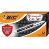 BIC PrevaGuard Clic Stic Kugelschreiber mit integriertem Schutz zur Unterdrückung von Bakterienwachstum, mittlere Spitze (1,0 mm), schwarz, 12 Stück