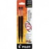 Pilot Q7 Gel-Tinten-Mine für einziehbaren Kugelschreiber mit Nadelspitze, feine Spitze, schwarze Tinte, 2er-Pack (77245)