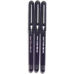 Pilot Vcorn Rolling Ball Pen, extrafeine Spitze 0,5 mm, schwarze Tinte, 3 Stifte pro Packung (Japan-Import) [Komainu-Dou Originalverpackung]