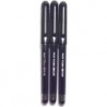 Pilot Vcorn Rolling Ball Pen, extrafeine Spitze 0,5 mm, schwarze Tinte, 3 Stifte pro Packung (Japan-Import) [Komainu-Dou Originalverpackung]