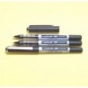 Uni-ball Eye Rolling Ball Pen, extrafeine Spitze 0,5 mm, schwarze Tinte, 3 Stifte pro Packung (Japan-Import) [Komainu-Dou Originalverpackung]