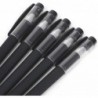 10er-Pack schwarze Gelschreiber mit mattiertem Schaft und 20 Tintennachfüllungen, 0,5-mm-Rollerball, feine Spitze, sanftes Schreiben, schnelltrocknendes Unterschriftenstift-Set für Schule, Geschäft, Bürobedarf + 20