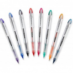 Uniball Vision Elite Tintenroller, schwarzer Stift, kräftige Stifte mit 0,8 mm Tinte, schwarzer Tintenstift, Stifte mit feiner Spitze und sanftem Schreibgefühl, Stifte in Großpackungen und Bürobedarf