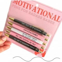 Mementofor Motivations-Badass-Stifteset, lustige Stifte mit Schimpfwörtern, tägliches Stifteset für Frauen, Motivationsstifte für Badass-Babes, lustige inspirierende Stifte, lustige Bürogeschenke für Schule, Büro und Zuhause (A)