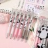 Gelschreiber mit niedlichem Cartoon-Panda-Motiv, 0,5 mm, schwarze Tinte, Druckstifte für Büro, Schule, Damen, Mädchen, Jungen, Kawaii (Panda-3), 6 Stück