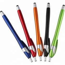 okhobby 5 Stück Kugelschreiber Stylus-Stifte, für Touchscreens Stylus-Spitzen Schreibstift Schwarze Tinte Mittelspitze Stifte, Party-Büro-Lieferanten