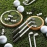 30-teiliges Golf-Partygeschenkset, bestehend aus 15 Golfschläger-Stiften, 15 Golf-Armbändern und Bettelarmbändern, schwarzen Gel-Tintenstiften, Sport-Golf-Mottoparty-Geschenken für Club-Teammitglieder und Kollegen