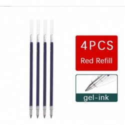 4-in-1-Kugelschreiber, mehrfarbig, Gel-Rollerball-Tinte, 0,5 mm, Schwarz, Blau, Rot, Grün, Gel-Tintenminen, Markierungsstift-Set für Schüler