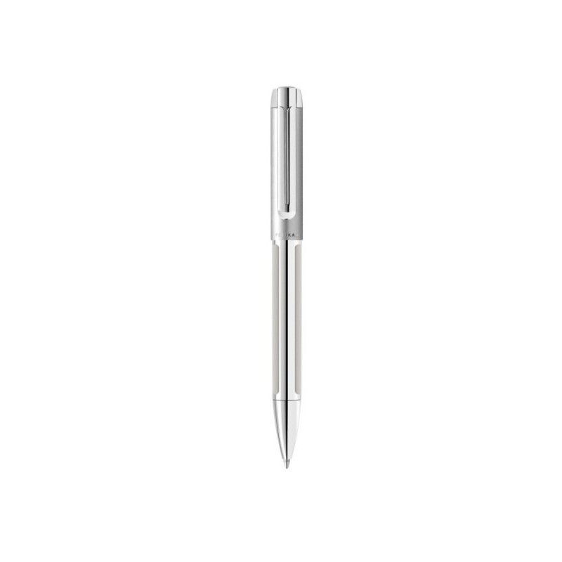 Pelikan Kugelschreiber Pura K40, 1 ST im G24 Geschenk-Etui, Silber