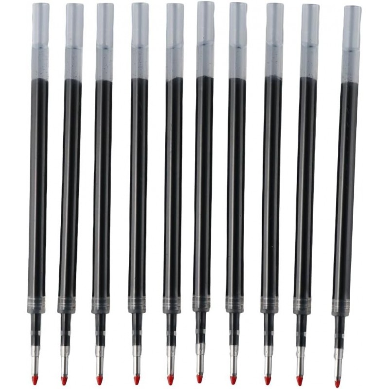 dohobby 24 Stück Tintenstift-Nachfüllungen, auswechselbarer Kugelschreiber, Nachfüllungen, schwarze Tintennachfüllungen, 0,5 mm, glatte Schreibstift-Nachfüllungen zum Schreiben