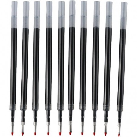 dohobby 24 Stück Tintenstift-Nachfüllungen, auswechselbarer Kugelschreiber, Nachfüllungen, schwarze Tintennachfüllungen, 0,5 mm, glatte Schreibstift-Nachfüllungen zum Schreiben