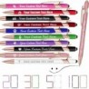 Bis zu 100 personalisierte Kugelschreiber mit Namenstext für Männer und Frauen, individueller Stift mit Logo-Symbol-Gravur, personalisierte Stifte für Büro, Geschäft, Hochzeit, Lehrer, Freunde, Geschenke, mehrfarbig